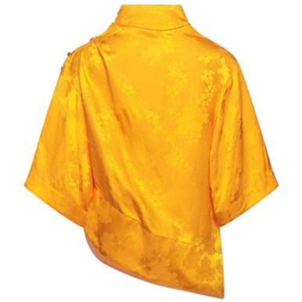 NWT Rosie Assoulin draped neckline blouse - Picture 3 of 7